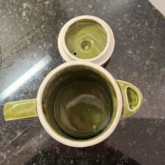 Rooster Wood Grained Tea Pot/Wood Grained Harvest /Country Themed-Vintage - Picture 6 of 8